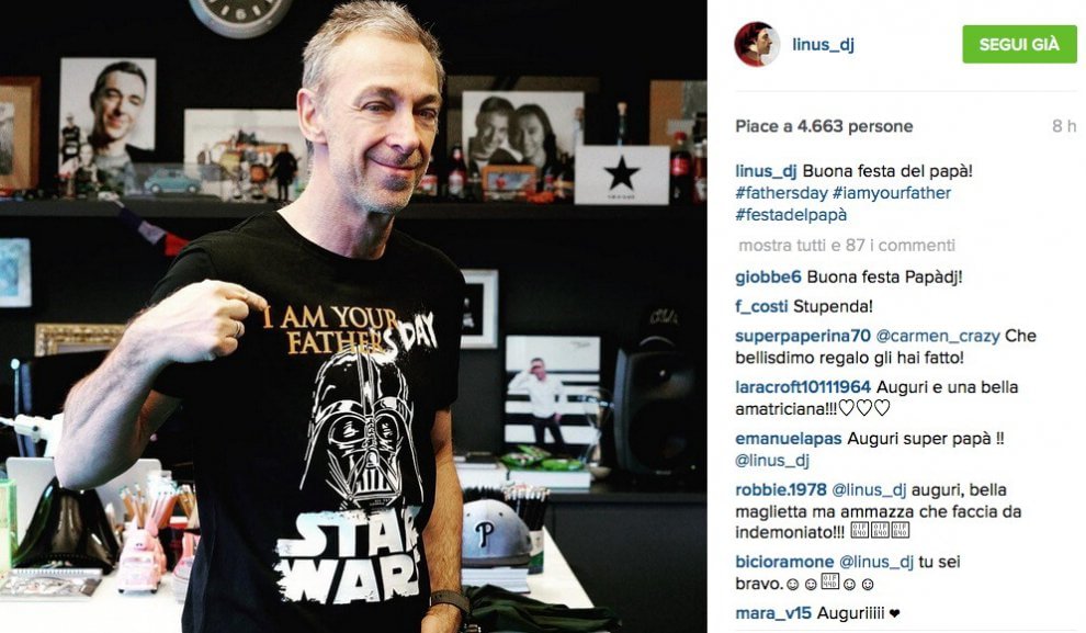 La Festa del papà è social: gli auguri dei vip 