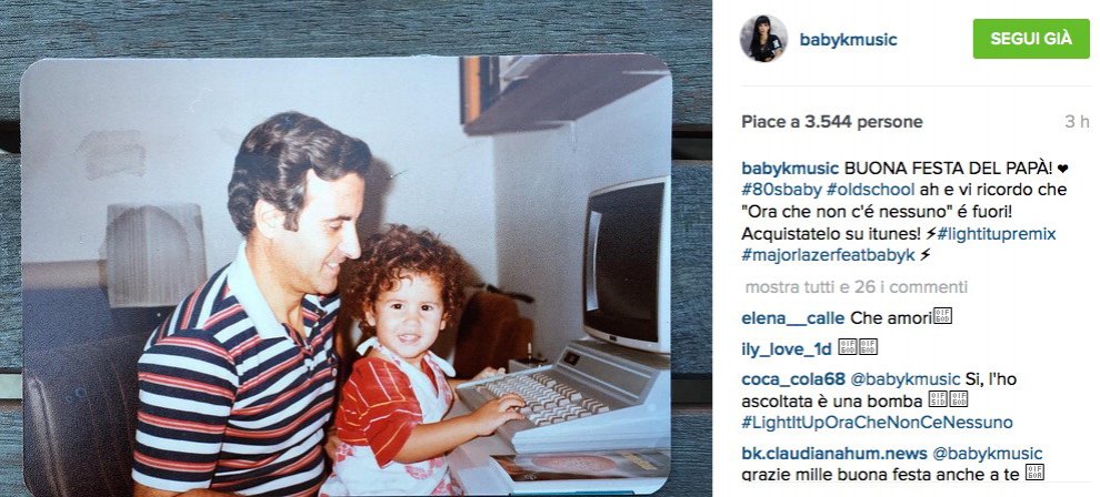 La Festa del papà è social: gli auguri dei vip 