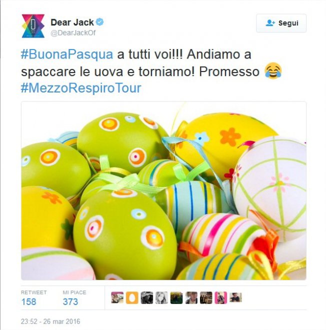 Pasqua social: gli auguri su Twitter