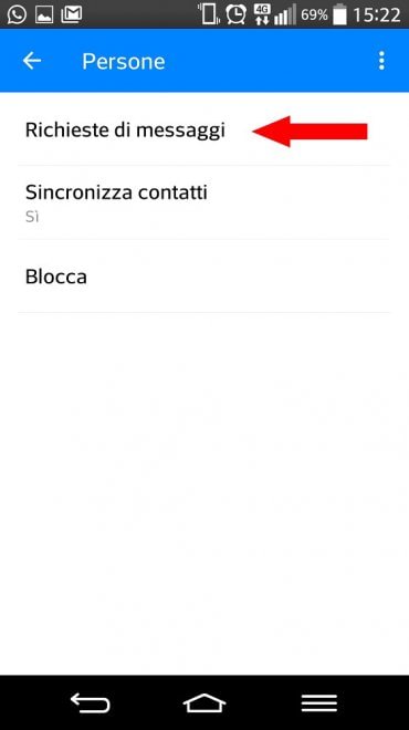 La cartella "segreta" di Facebook Messenger