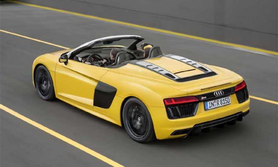 Audi R8 Spyder, le performance sposano il piacere di guida "en plein air"