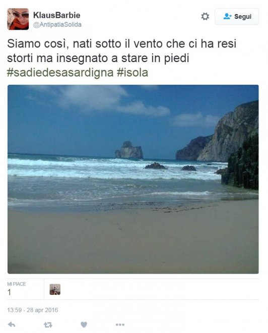 Spiagge, nuraghi e quattro mori: l'orgoglio sardo su Twitter per #SaDieDeSaSardigna 