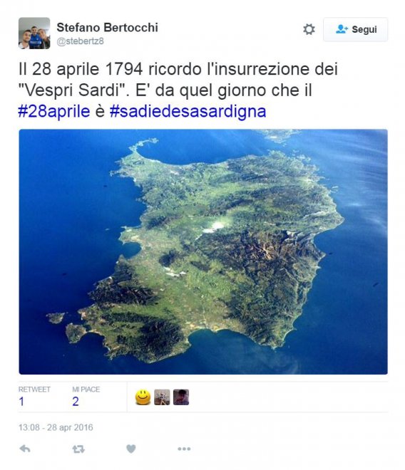 Spiagge, nuraghi e quattro mori: l'orgoglio sardo su Twitter per #SaDieDeSaSardigna 