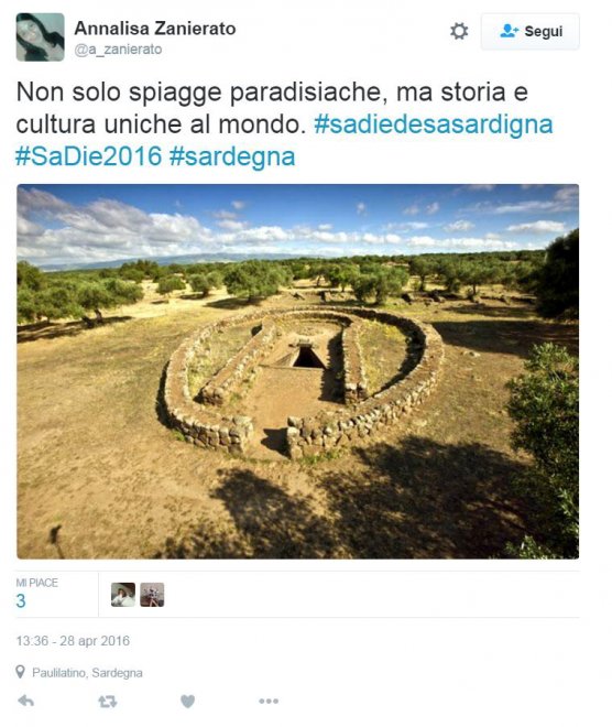 Spiagge, nuraghi e quattro mori: l'orgoglio sardo su Twitter per #SaDieDeSaSardigna 
