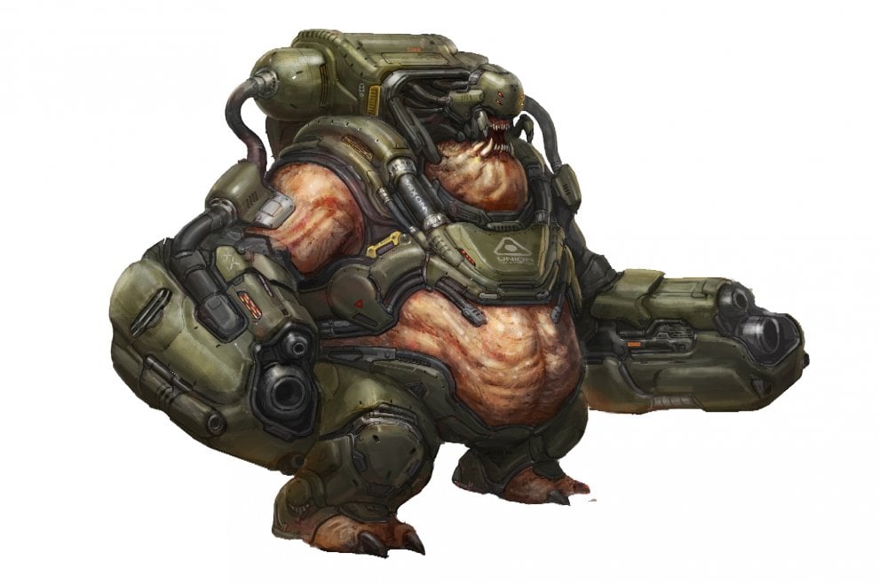 Doom, l'artwork dei demoni del nuovo gioco Bethesda