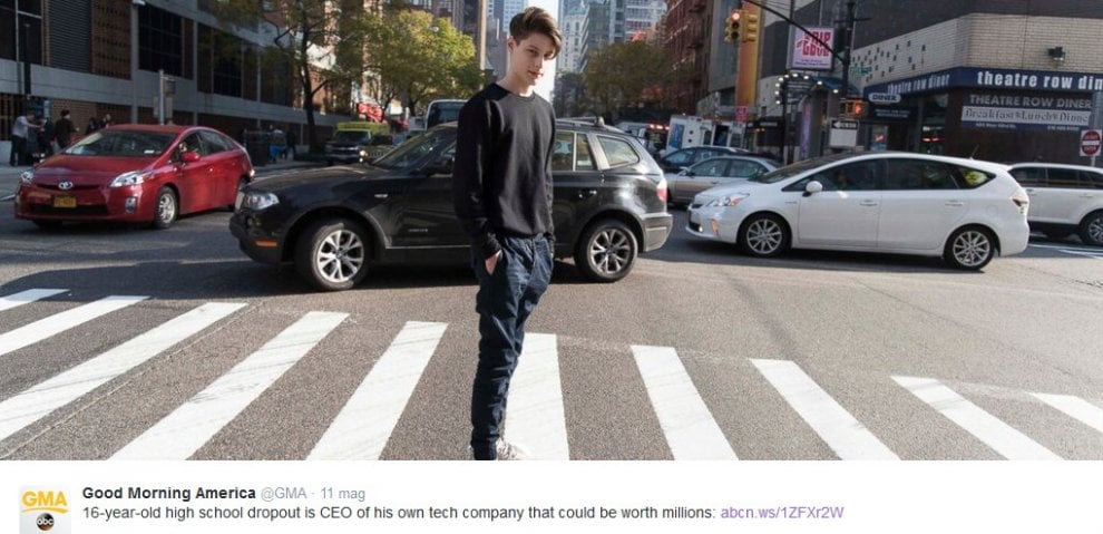 Ben Pasternak, il volto social del teenager milionario