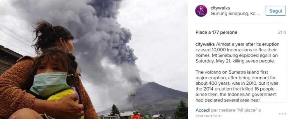 Eruzione apocalittica in Indonesia, il Sinabung uccide