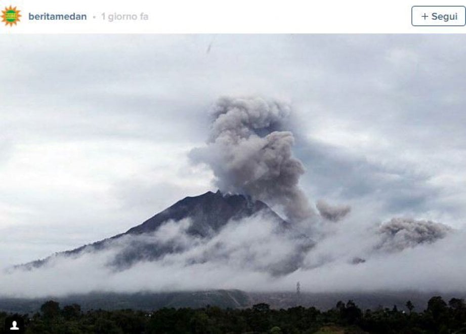 Eruzione apocalittica in Indonesia, il Sinabung uccide
