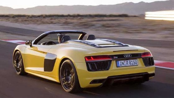 Audi show a Torino: così la nuova R8 Spyder ha incantato il Parco del Valentino