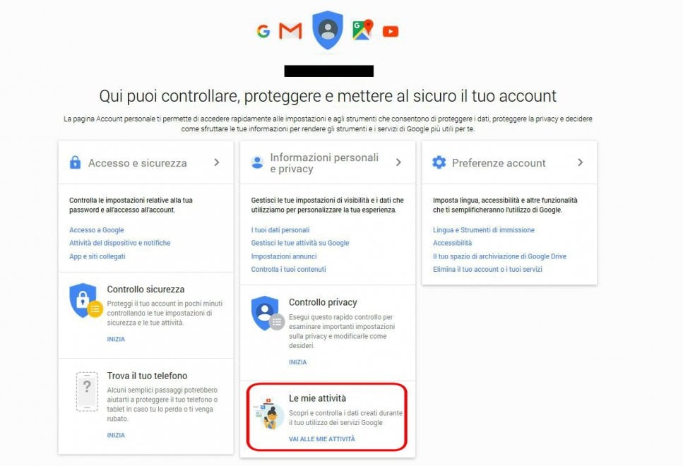 My Activity, ecco come conoscere e cancellare ciò che Google sa di te
