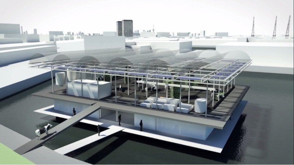 Rotterdam, il progetto della ''floating farm''