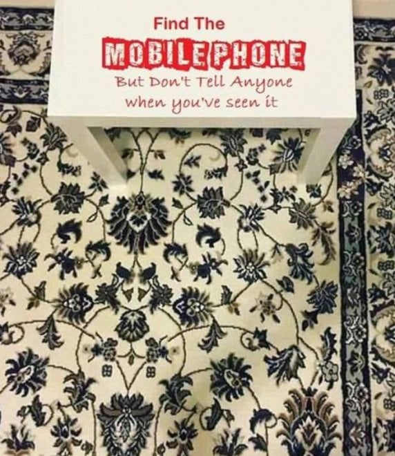 Dov'è il cellulare? La foto virale che fa impazzire il web