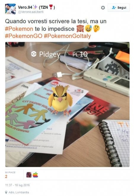Pokémon Go è in Italia: le reazioni su Twitter