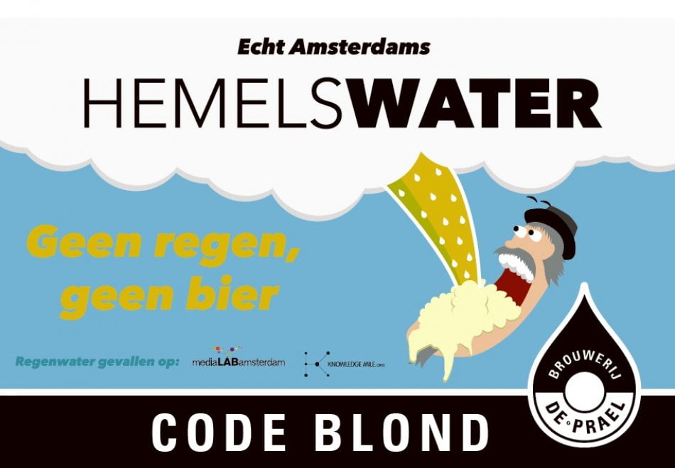 Hemelswater, la birra ''a base'' di acqua piovana