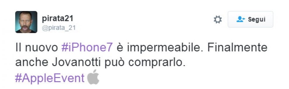 iPhone 7, "Se non stampa banconote non mi serve": l'ironia è social