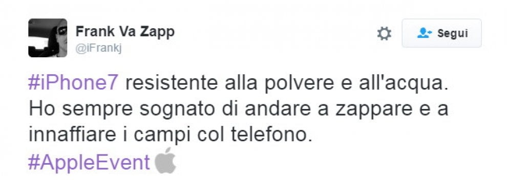 iPhone 7, "Se non stampa banconote non mi serve": l'ironia è social