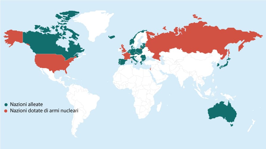 Le testate nucleari nel mondo, la mappa