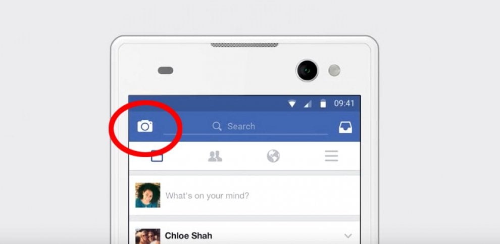 La nuova fotocamera di Facebook
