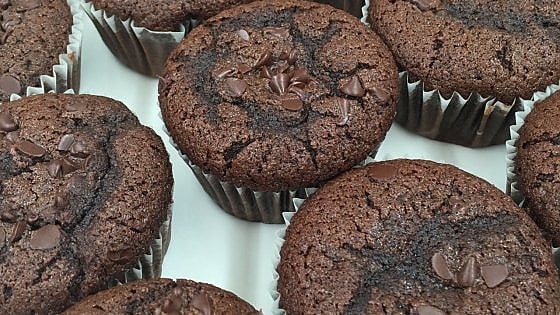 Il muffin è al cioccolato, ma gluten free