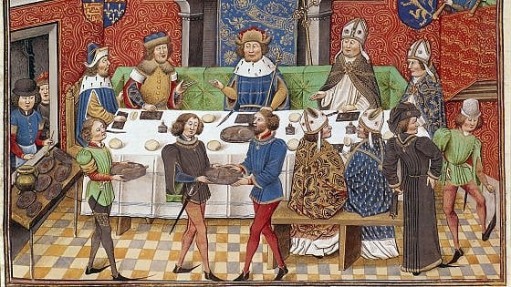 A cena con Carlo Magno: "Ma attenti, lui prese la gotta"