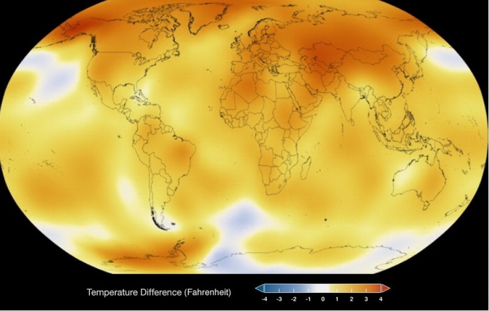 Clima: 1884-2014, il riscaldamento globale secondo la Nasa