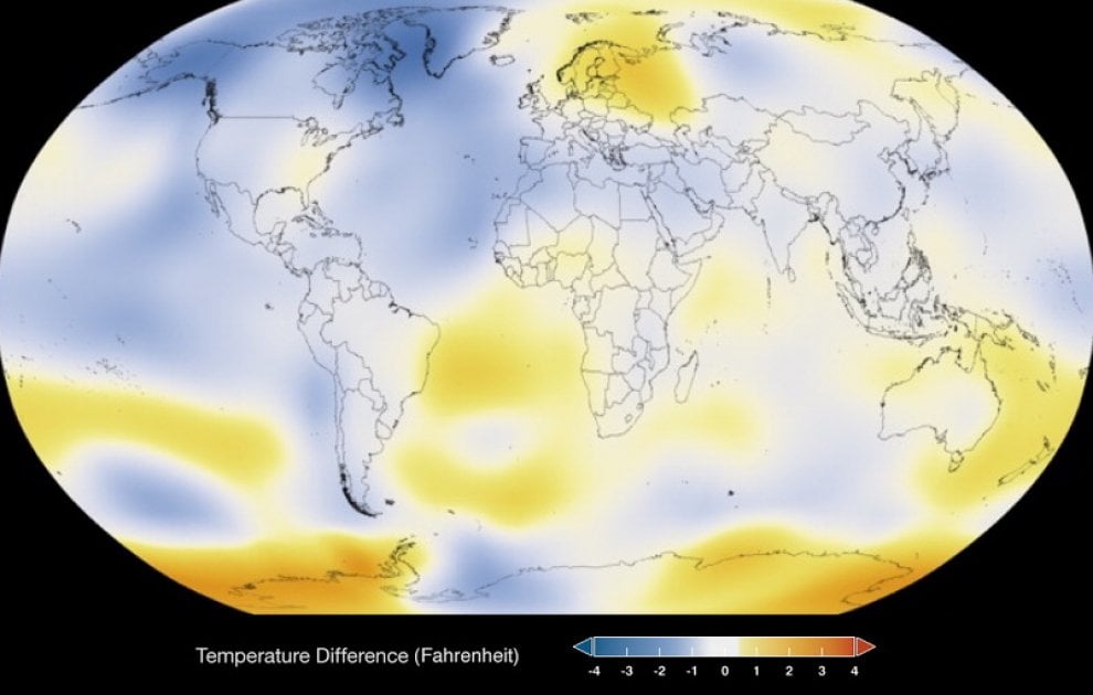 Clima: 1884-2014, il riscaldamento globale secondo la Nasa