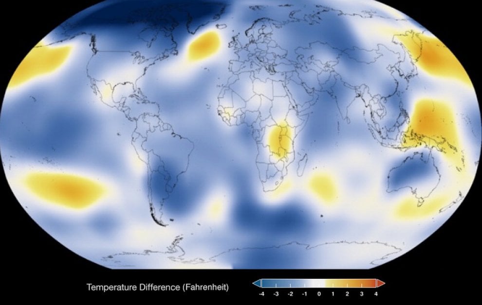 Clima: 1884-2014, il riscaldamento globale secondo la Nasa