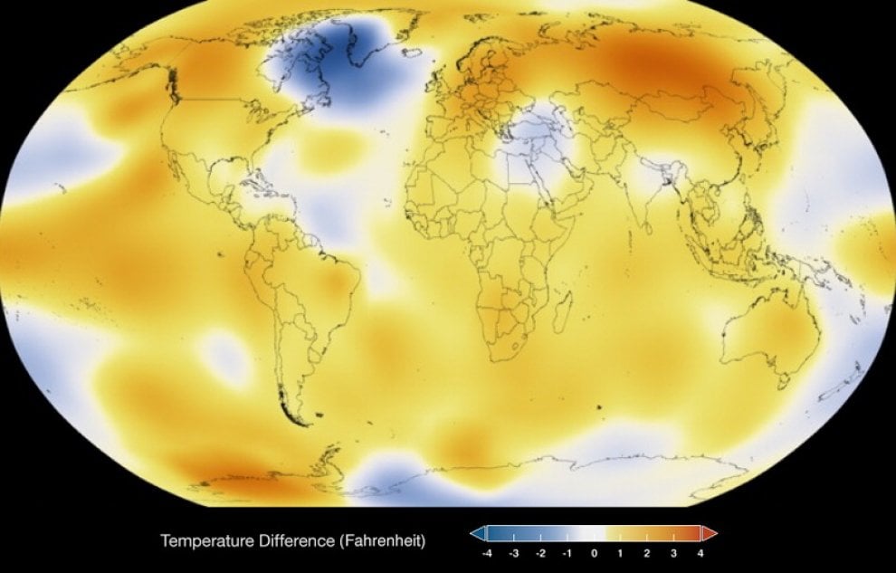 Clima: 1884-2014, il riscaldamento globale secondo la Nasa