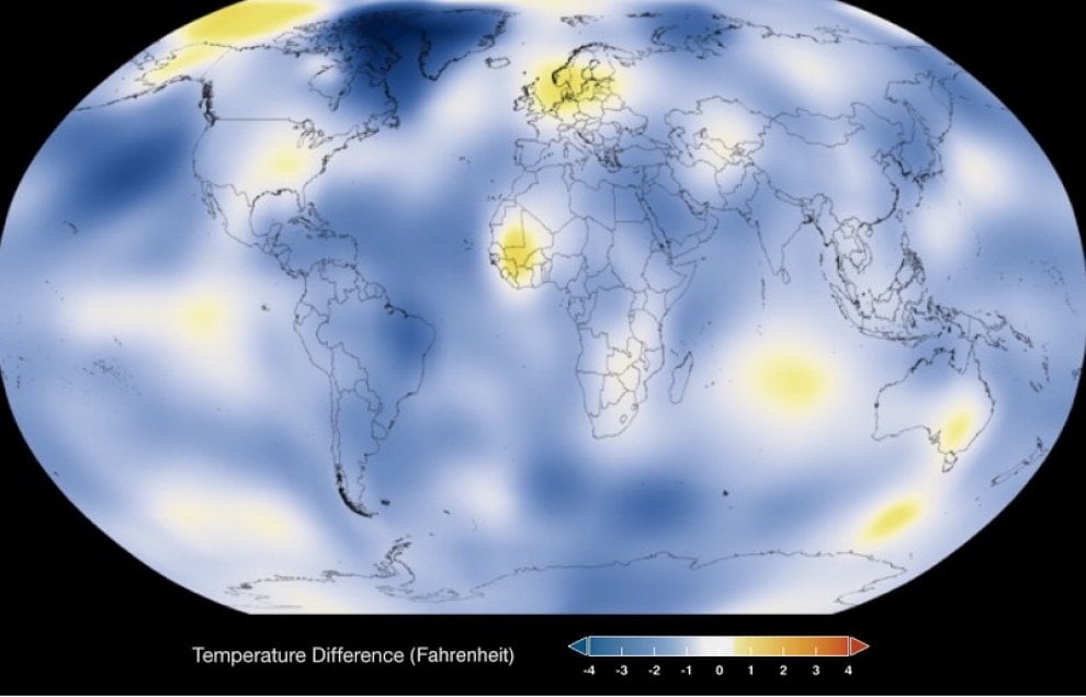 Clima: 1884-2014, il riscaldamento globale secondo la Nasa