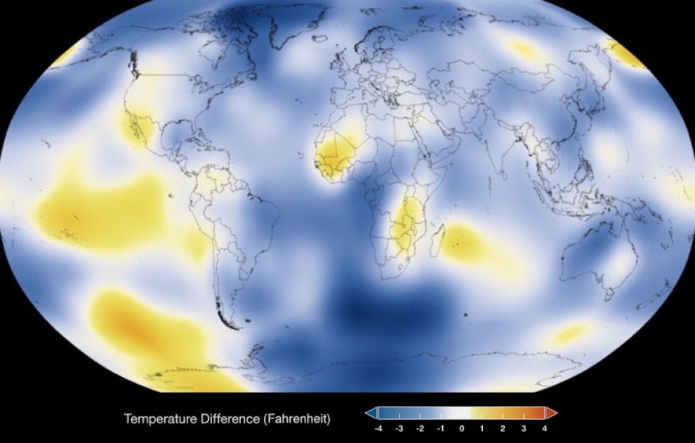 Clima: 1884-2014, il riscaldamento globale secondo la Nasa