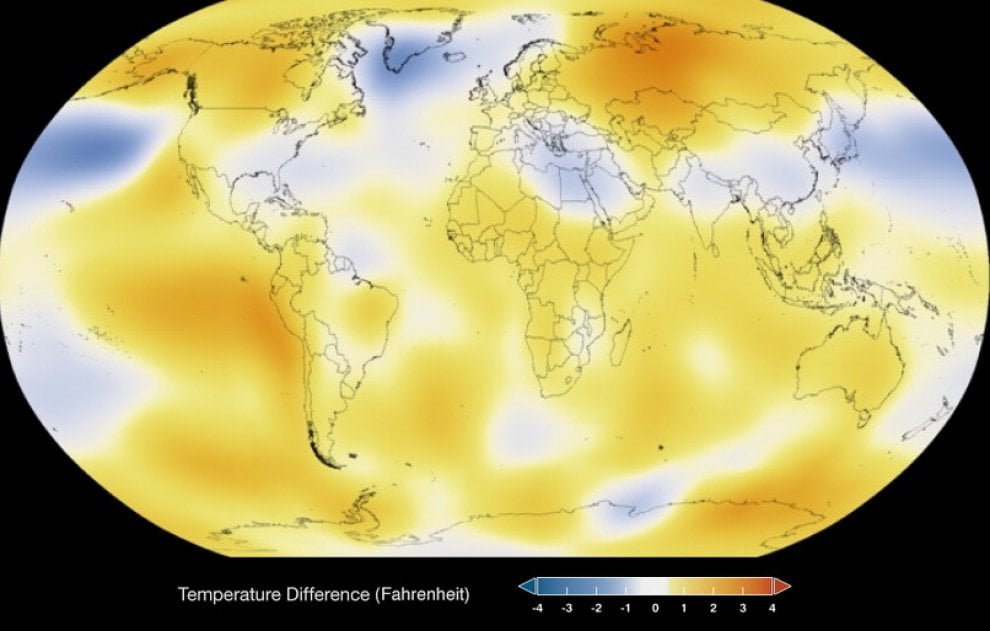 Clima: 1884-2014, il riscaldamento globale secondo la Nasa