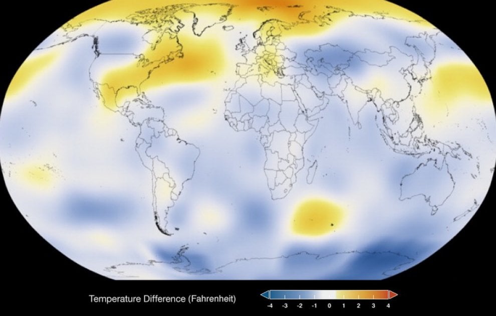 Clima: 1884-2014, il riscaldamento globale secondo la Nasa