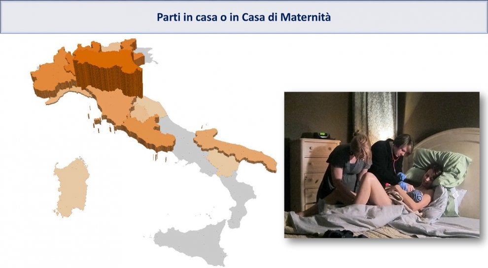 Parto in casa, i dati italiani e il confronto con l'estero