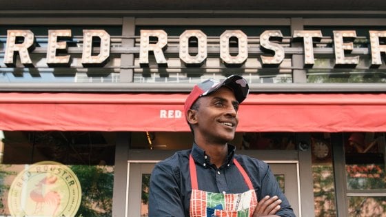 Marcus Samuelsson di fronte al suo ristorante (foto tratte dal sito ufficiale)