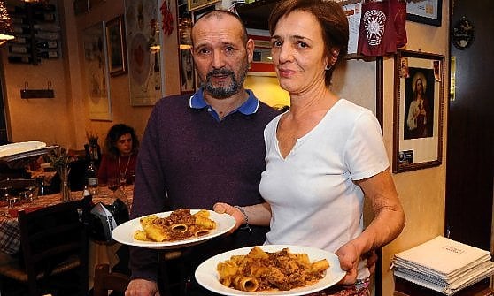 Garmine e Gloria, gestori della Trattoria della Gloria