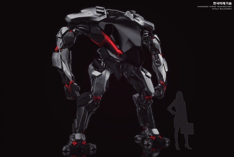 A metà tra RoboCop e Transformer: i robot di Vitaly Bulgarov