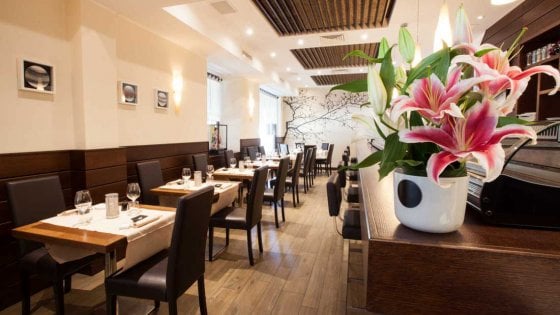 La sala di Hana (foto tratte dal sito del ristorante)