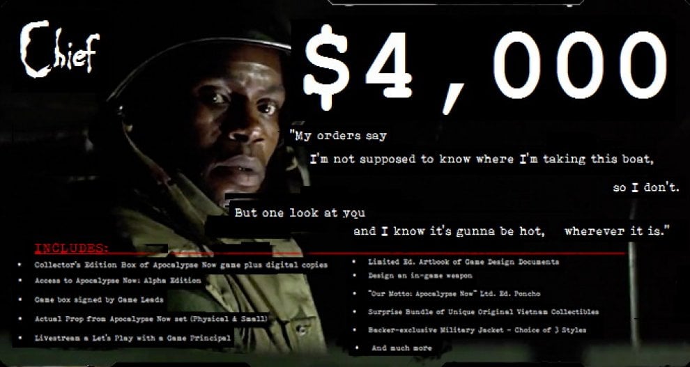 Arriva il gioco di Apocalypse Now su Kickstarter