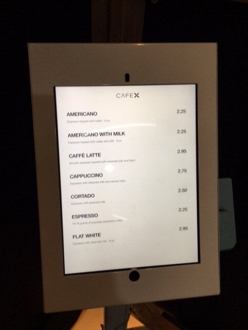Café X, il bar robot di San Francisco