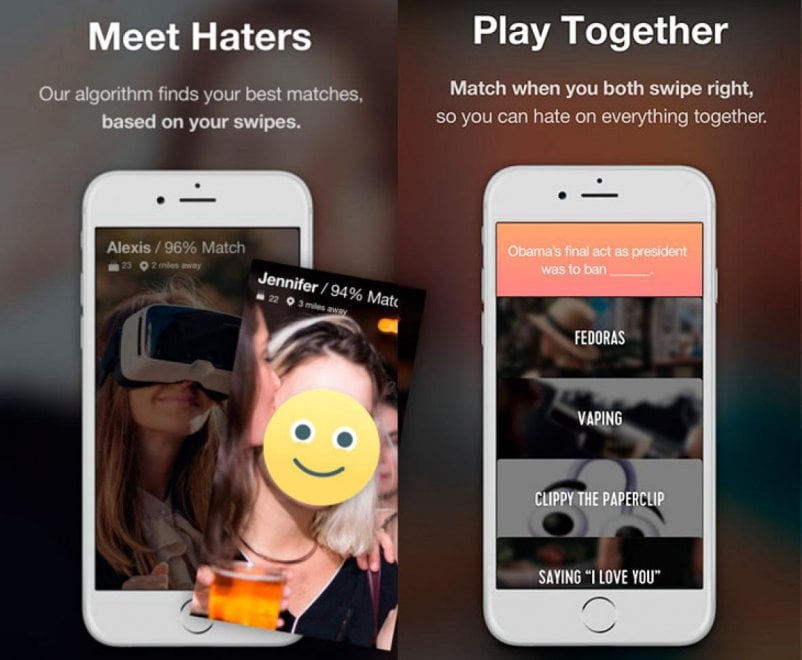 Hater, l'app che capovolge il dating: a unire è l'odio