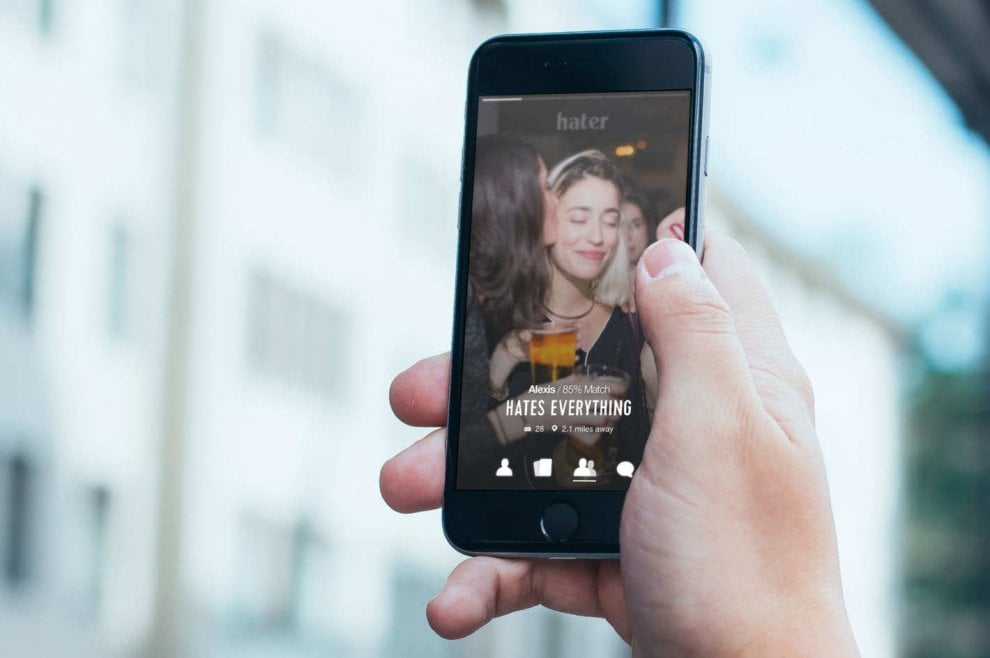 Hater, l'app che capovolge il dating: a unire è l'odio
