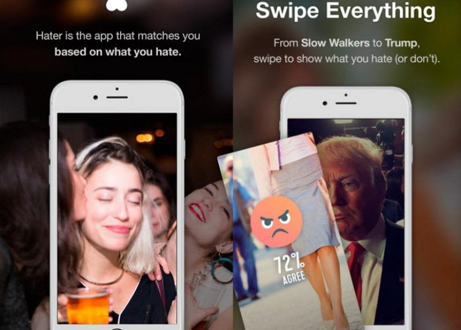Hater, l'app che capovolge il dating: a unire è l'odio