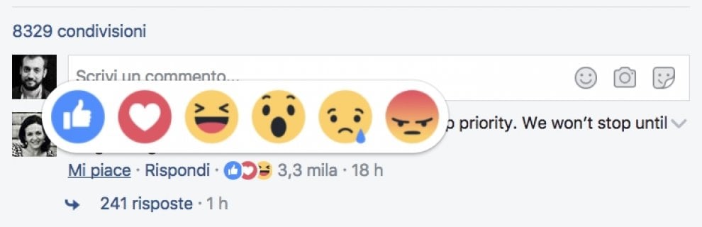 Facebook, le emoji ora anche nei commenti