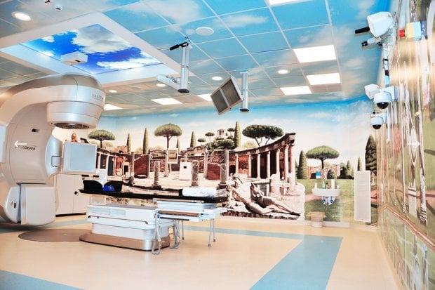 Radioterapia pediatrica: il bunker diventa un acquario