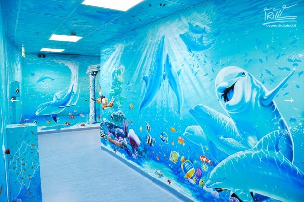 Radioterapia pediatrica: il bunker diventa un acquario