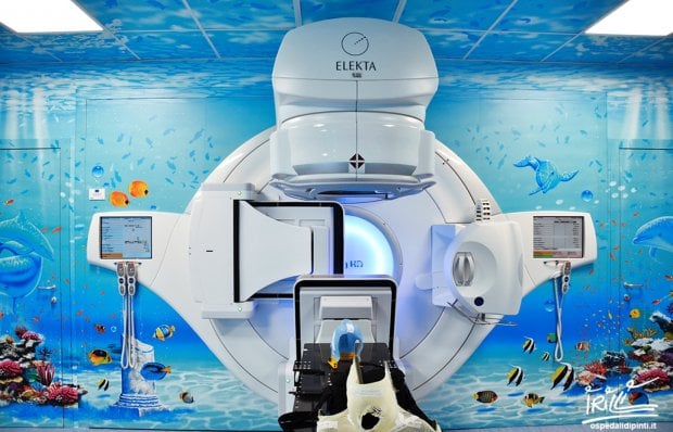 Radioterapia pediatrica: il bunker diventa un acquario