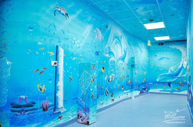 Radioterapia pediatrica: il bunker diventa un acquario