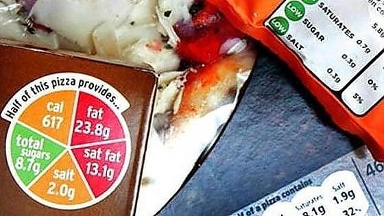 Etichetta a semaforo per alimenti