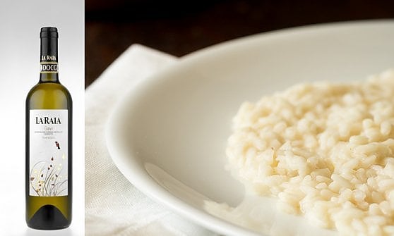 Risotto al Gavi Riserva La Raia e topinambur