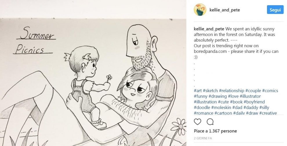Un disegno al giorno per 5 anni: così il fumettista Duffield racconta il suo amore per Kellie